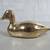 Solid Brass Vintage Mid Century Modern Duck Statue/Figurine 4 thumbnail