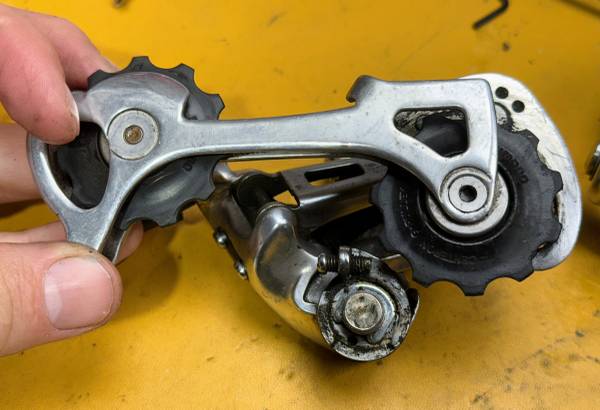Shimano 105 RD-5500 Long Cage Rear Derailleur Triple Silver 9s - $70 (menlo park)63443363025793122