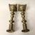 Vintage Pair Solid Brass Pillar Candle Stick Holders Made In Hong Kong 4 thumbnail