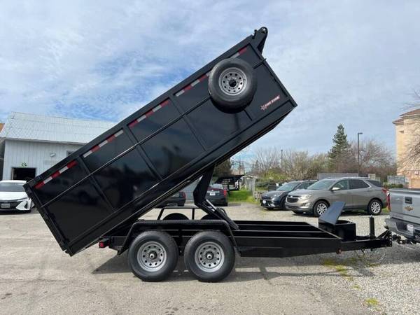 2025 FIVE STAR 14FT DUMP TRAILER * 4FT SIDES W/TARP, SPARE TIRE& RAMPS 1