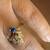 Natural Diamonds and Natural Sapphire 14K Gold White Gold Ring (Size 6 2 thumbnail