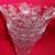 14" tall Antique Vintage Crystal Glass Vase-Heavy. Exc Cond Discounted 2 thumbnail