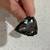 Swarovski Cocktail Ring, large smoky crystal with black metal setting. 2 thumbnail