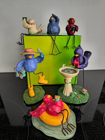 Russ Berrie Handpainted "Tweet Along With Me" Birds 1