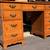 Vintage Solid Maple 8 Drawer Executive Desk Finished Back by Flanders 1 thumbnail