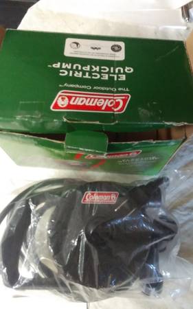 Coleman 120V Electric Quick Pump, Universal Pump, In Box - $11 (Menomonee Falls)63470462216451121