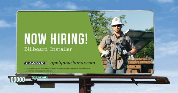 Seeking Labourers Who Put Up Billboards 1