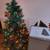 4.5 foot Pre Lit artificial Christmas pencil tree with stand  holiday 1 thumbnail