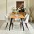 Homy Casa · Lancelot 5-Piece Dining Set · Oak Table + 4 Beige Chair 1 thumbnail