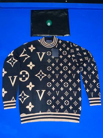 LV Brown and Black Crew Neck New with Receipt 1
