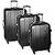 Traveler's Choice Toronto 3-Piece Hardside Spinner Luggage, Black 3 thumbnail