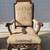 Antique Carved Wood arm Chairs with Tapestry Upholstery 7 thumbnail