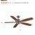 Aire Deluxe 52 in. Brushed Nickel Ceiling Fan with Cherry/Dark Walnut Reversible 2 thumbnail