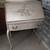 Antique shabby chic letter desk painted silver 2 thumbnail