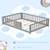 Full Size Floor Bed with Door, brand new, Fence Grey Wood Frame 2 thumbnail