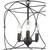 New in Box - Hampton Bay 3-Light Black Caged Chandelier (5 available) 2 thumbnail