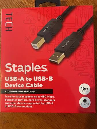 USB Printer Cable-16' 1