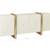 Dorset 81" White Lacquered Linen Credenza 6 thumbnail