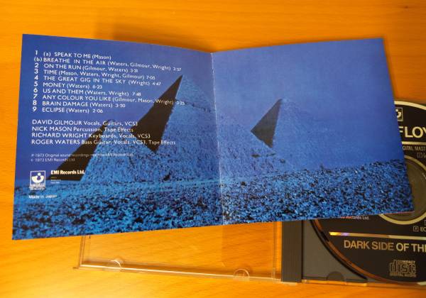 Pink Floyd Dark Side Of The Moon-CD- Ist Issue Harvest Japan
