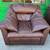 Vintage 80’s Modern Leather Love Seat 9 thumbnail