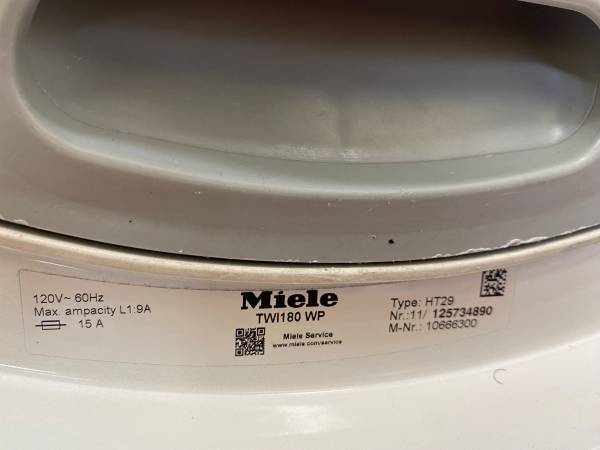 Miele heat pump ventless dryer 1