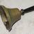 Antique heavy School Bell 10" Brass Wood Handle Unique Chip in Brass 8 thumbnail