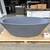 71" FREESTANDING BATHTUB Acquabella Opal Quiz Composite Gray Soak Tub 1 thumbnail