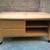 Good Quality Heavy Solid Wood Entertainment TV Table with Wheels 1 thumbnail