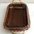 Vintage Anchor Hocking Fire King Amber Glass Casserole Dish Wicker Bas 4 thumbnail