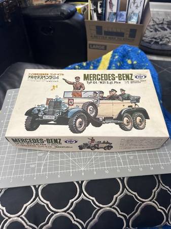 Vintage Zilt Marui 1/35 Mercedes Benz Typ G4 Model Kit Incomplete Part 1