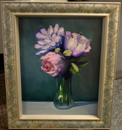 Originial Oil painting Cool Bouquet 11x14 1