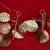 MACY'S HOLIDAY LANE GOLD IRON, FLOWERS & LEAVES ORNAMENT (Set of 2) 10 thumbnail