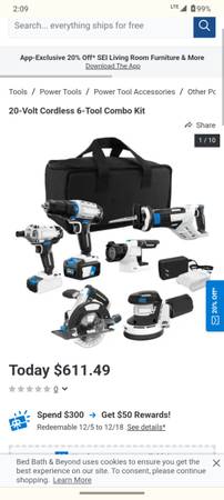 Brand New Hart 6 piece Lithium Power tool Complete Set 1