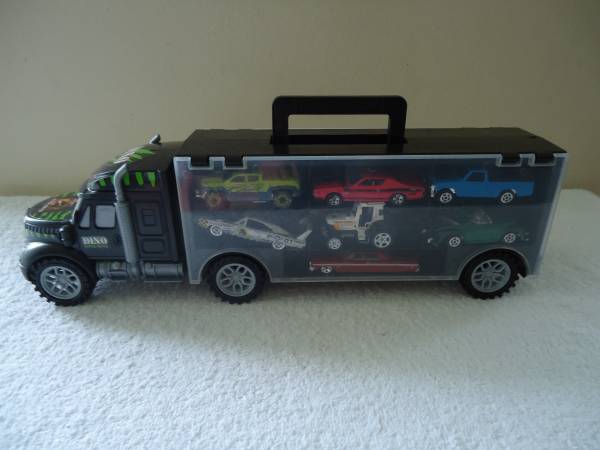 Dino Super Truck Toy Car Hauler With 13 Cars 1