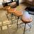 4 barstools - Round Wood And Metal Adjustable Swivel Stools 1 thumbnail
