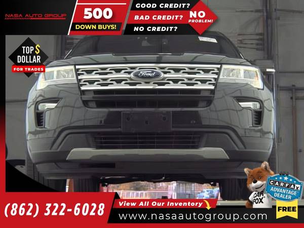 2019 Ford Explorer XLT - $11,595 (The price in this ad is the downpayment)63482499906563122