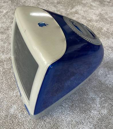 Vintage Apple iMac G3 All-in-One desktop computer Indigo Blue
