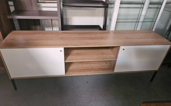 Dual tone wide TV stand (71") 1