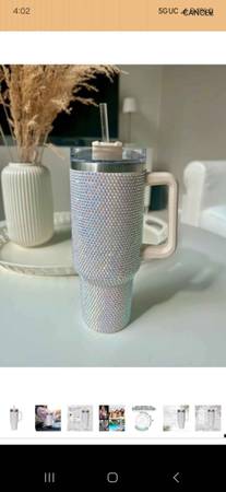 40 Oz Rhinestone Studded Tumbler - New 1