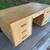 Curb alert - solid wood desk, wood sofa, curtains 3 thumbnail
