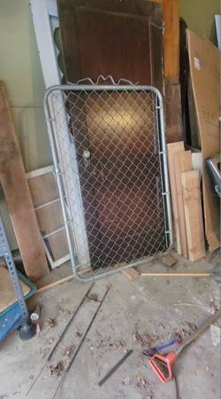Gate for chain link fence 1