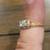 Mid Century 14k Two Tone Yellow/White Gold Diamond Ring. Size 4.5 3 thumbnail