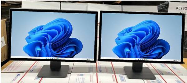 Lot of 2 Dell 24” screens - 1