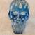 Vintage Translucent Resin Skull Head With Flames 2006 6 thumbnail