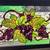 2 Artistic Windows stained glass LIKE framed "grape" themed windows 4 thumbnail
