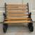 Mini 9" Cast Iron Wood Rocking Park Bench Toy, Doll House 7 thumbnail