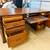 Vintage Solid Cherry Executive Desk & Matching Credenza Set 5 thumbnail