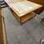 Oversized Heritage MCM Walnut & Travertine Coffee Table w/ Cane Shel 8 thumbnail