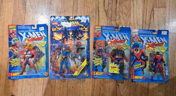 Vintage x men action figures 1