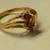14 Kt Yellow Gold Ruby Heart Custom Design Ring Size 9 2 thumbnail
